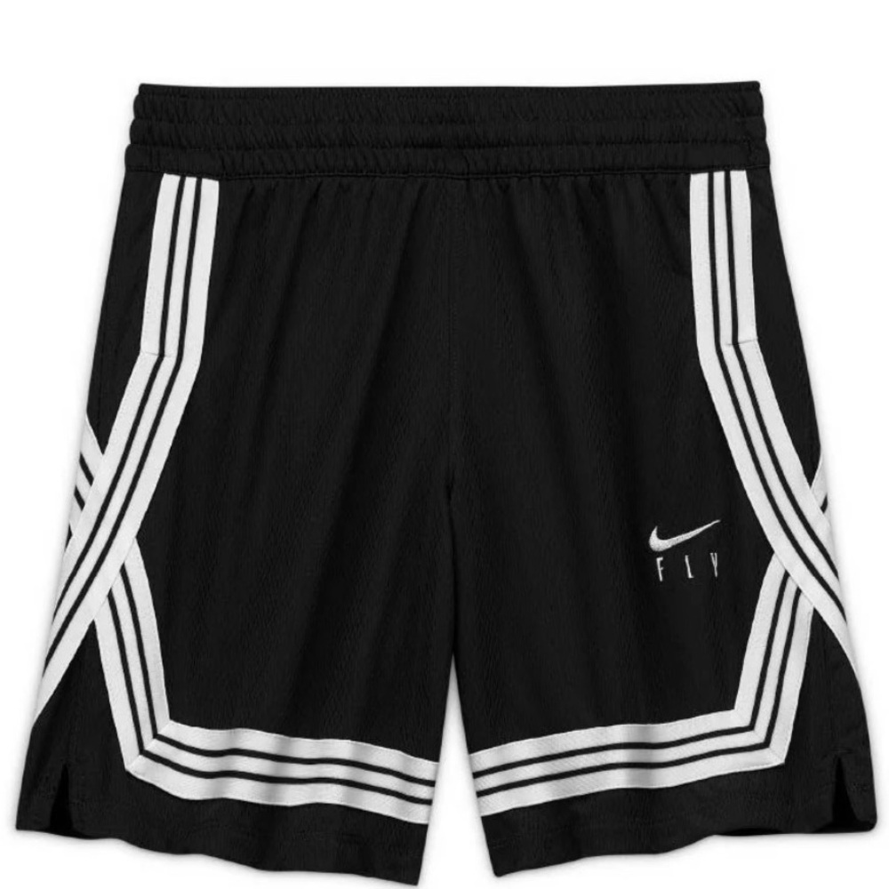 Nike Black Shorts with White Trim and 'FLY' Logo